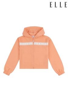 Sudadera con capucha y cremallera naranja para niñas Elle Junior (N90162) | 42 € - 51 €