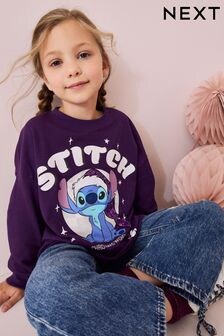 Lilo & Stitch Purple Christmas License 100% Cotton Sweatshirt (3-16yrs) (N93081) | $26 - $34