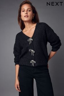 Chunky cable knit long cardigan hot sale