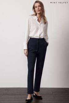 Mint Velvet Blue Slim Tailored Trousers (N94779) | €113