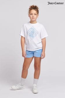 ブルー - Juicy Couture Girls Diamond T-shirt & Shorts Set (N94838) | ￥10,570 - ￥12,680