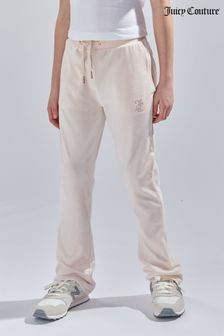 Розовый - Спортивные брюки для девочек с отделкой стразами Juicy Couture (N94856) | €103 - €124