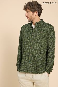 White Stuff Green Seaweed Printed Shirt (N94857) | NT$2,600
