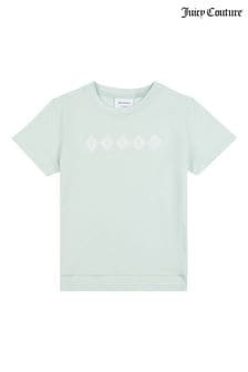 Голубой - Белая футболка для девочек Juicy Couture (N94860) | €33 - €40