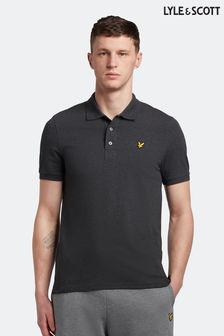 Lyle & Scott Grey Plain Polo Shirt