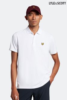 חולצת פולו לבנה של Lyle & Scott דגם Golf Tech (N94890) | ‏277 ‏₪