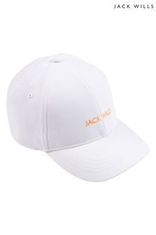 Jack Wills Girls Block Logo White Cap