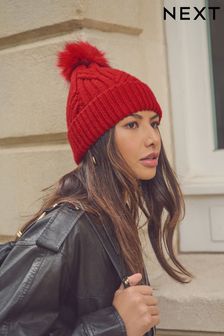 Red beanie hat womens hotsell
