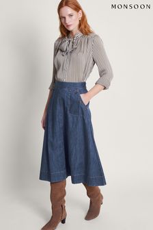 Monsoon Blue Harper Denim Skirt (N95060) | $130