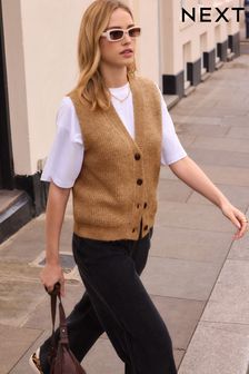 Knitted waistcoats casual top
