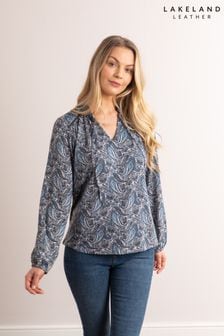Lakeland Clothing Blue Mia Jersey Blouse (N95266) | AED194