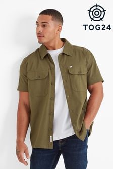 Tog 24 Green 100% Cotton Cody Short Sleeve Shirt (N95285) | $72