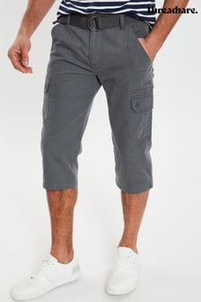 Threadbare Grey 3/4 Length Belted Cargo Trousers (N95423) | €51