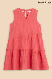 White Stuff Red Coral Woven Dress (N95439) | 140 SAR