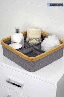Showerdrape Grey Cotswold Storage Tray with 4 Compartments (N95442) | €26