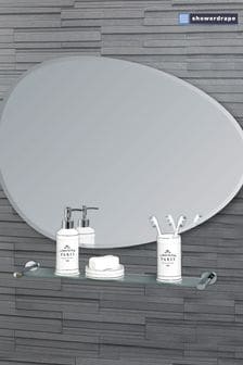 Showerdrape Angel Pebble Shaped Bathroom Wall Mirror Large (N95495) | SGD 77