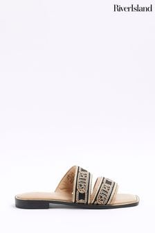 River Island Pink Double Band Mules (N95519) | INR 4,886
