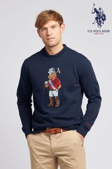 U.S. Polo Assn. Mens Blue Chuck Crew Sweatshirt (N95625) | 107 €