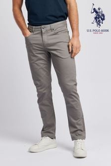 Grau - U.S. Polo Assn. Herren Core Hose mit 5 Taschen (N95652) | 101 €