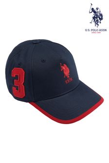 ブルー - U.s. Polo Assn. Boys Red Player 3 Baseball Cap (N95685) | ￥3,520