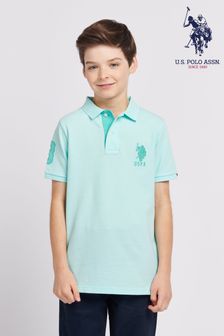 Blau - U.s. Polo Assn. Blaues Spieler 3 Pique-Polo-Shirt für Jungen (N95690) | 61 € - 74 €