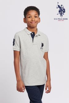 Siva - -U.s. Polo Assn. Modra fantovska polo majica iz pikeja Player 3 (N95725) | €46 - €55