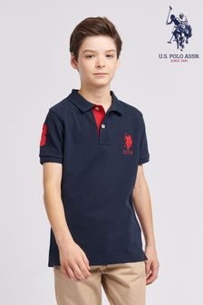 U.S. Polo Assn. Boys Blue Player 3 Pique Polo Shirt (N95735) | €50 - €60