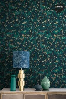 Clarissa Hulse Kingfisher Gold Wild Chervil 10M Wallpaper (N95806) | €125