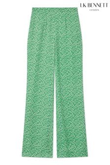 LK Bennett Esme Ribbon Print Trousers