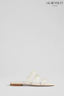 LK Bennett Jayla Leather Knotted Flat Sandals (N96165) | €303
