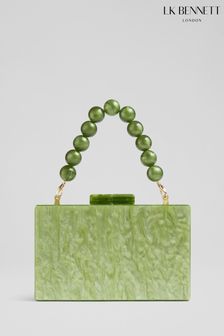 LK Bennett Maeve Marbled Acrylic Box Bag (N96177) | $253