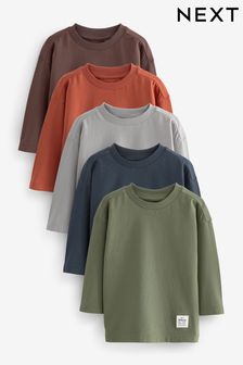 Boys T Shirts Brown Long Sleeve Tops Next Bahrain