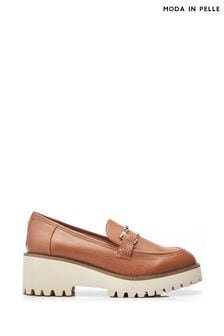 Moda in Pelle Faythe Snaffle Trim New Florense Brown Trainers