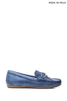 Moda in Pelle Blue Fabiole Loafers With Hardwear (N96481) | 625 zł