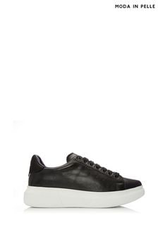 Moda in Pelle Bridgette Lace-Up Black Trainers With Slab Sole (N96490) | SGD 211