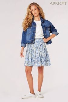Apricot Watercolour Floral Pleated Mini Skirt (N96558) | NT$1,630