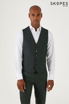 Skopes Green Harcourt Single Breasted Tailored Fit Suit Waistcoat (N96638) | $84