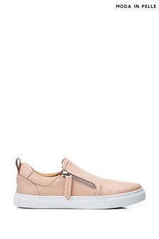 Moda in Pelle Pink Bradly Slip on Side Zip Trainers (N96678) | $173
