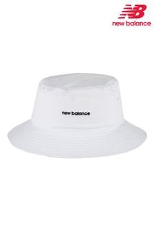 New Balance White Bucket Hat (N96753) | CA$66