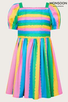 Stripe Pleated Dress (N97150) | €39 - €46