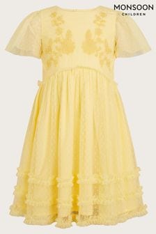 Żółty - Sukienka Monsoon z nadrukiem w jednorożce (N97177) | 225 zł - 260 zł
