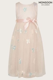 Monsoon Pink Butterfly Sequin Dress (N97185) | €74 - €86