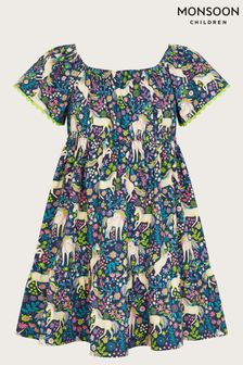 Blau - Monsoon Kleid mit Einhorn-Print (N97221) | 34 € - 41 €