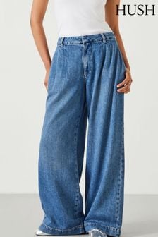 Blau - Hush Lya Jeans mit weitem Bein und Falten (N97939) | 133 €