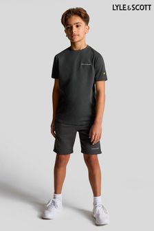 Lyle & Scott Black Script Embroidered T-Shirt (N98141) | $62