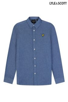 Lyle & Scott Blue Chambray Shirt (N98146) | 223 QAR - 247 QAR