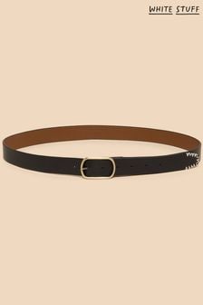 White Stuff Reversible Black Leather Belt (N98215) | $64