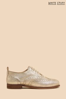 White Stuff Gold Thistle Leather Lace-Up Brogues (N98351) | AED368