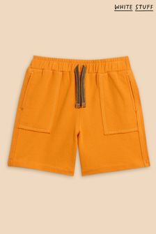 White Stuff Orange Jersey Shorts (N98575) | $26