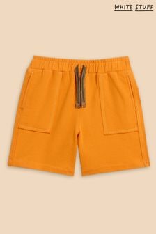 White Stuff Orange 100% Cotton Jersey Shorts (N98575) | $21